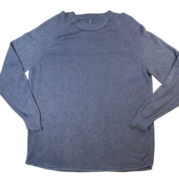 Johnnie-O Men’s Laguna Blue Linen Tencel Knit Sweater Sz XXL nautical coastal - Picture 9 of 10